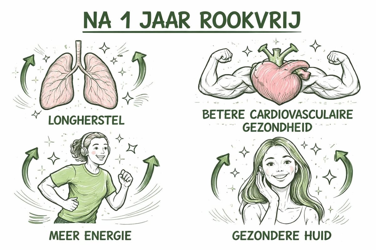 Fysieke transformatie na één jaar rookvrij