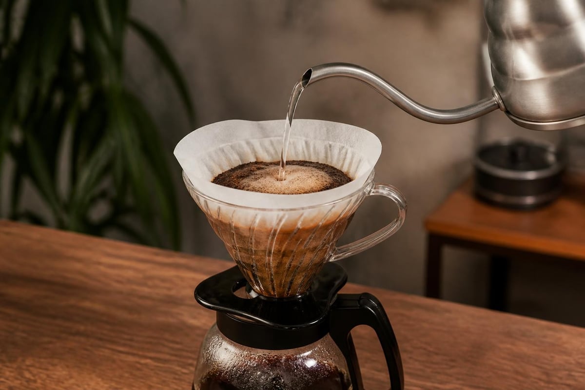 Pour-over brewing technique