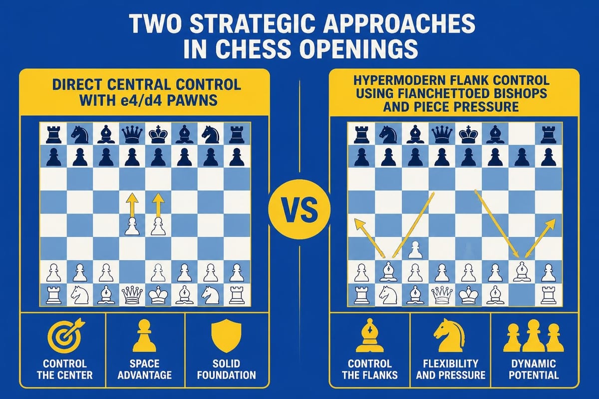 Contrasting chess strategies