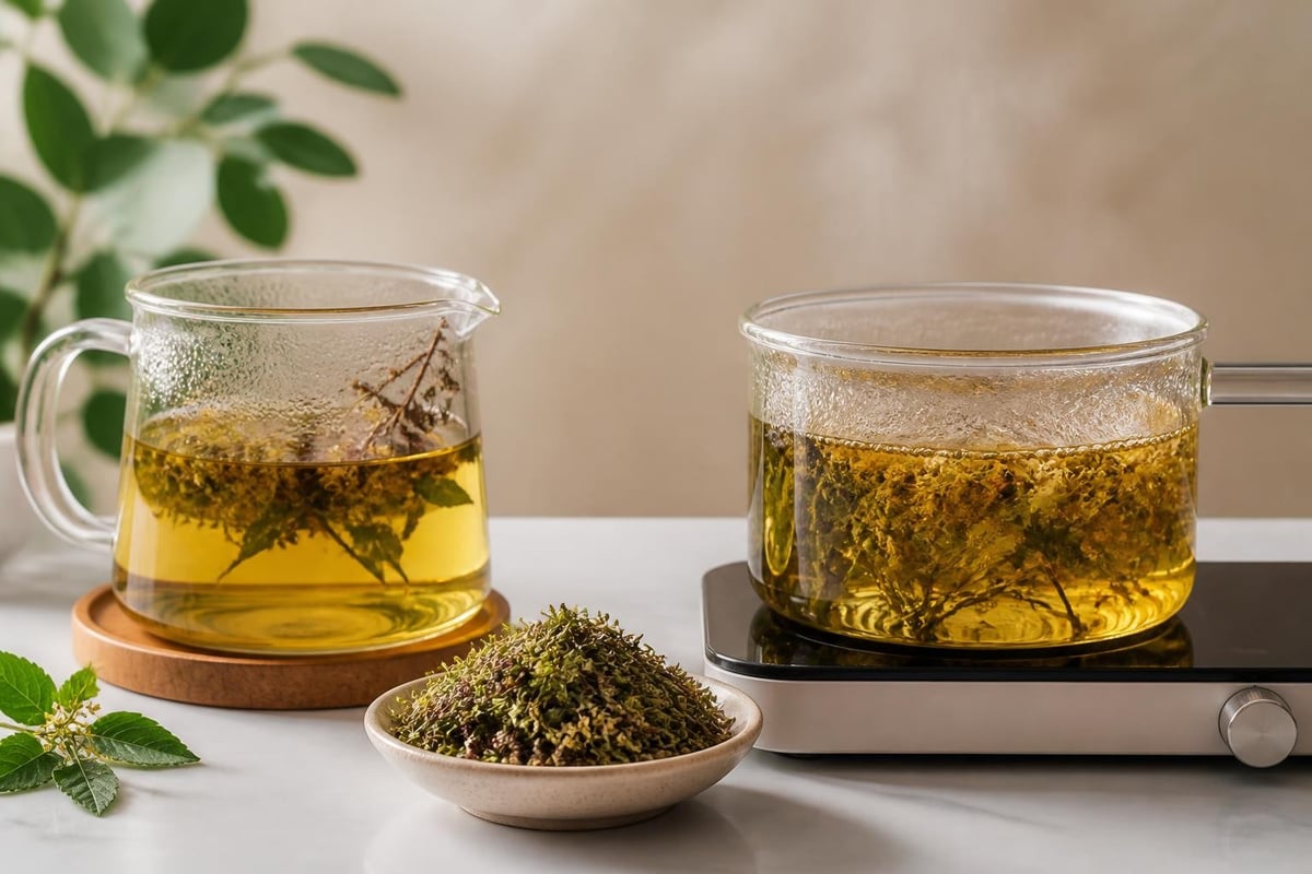 Protocole de préparation tisane circulation
