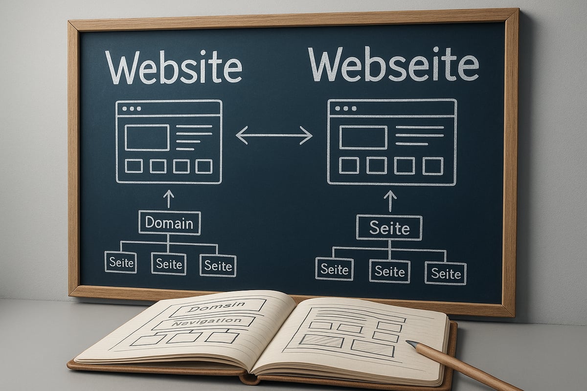 Begriffserklärung: Website vs. Webseite