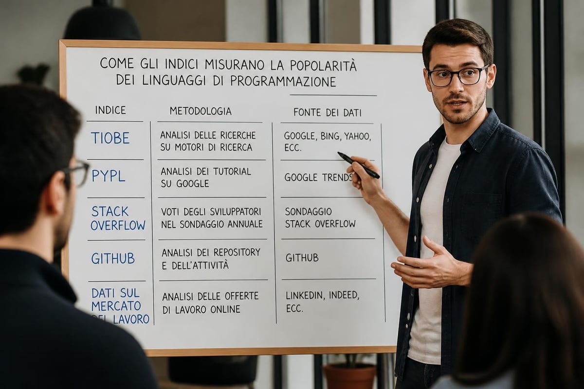 Metriche di valutazione linguaggi programmazione