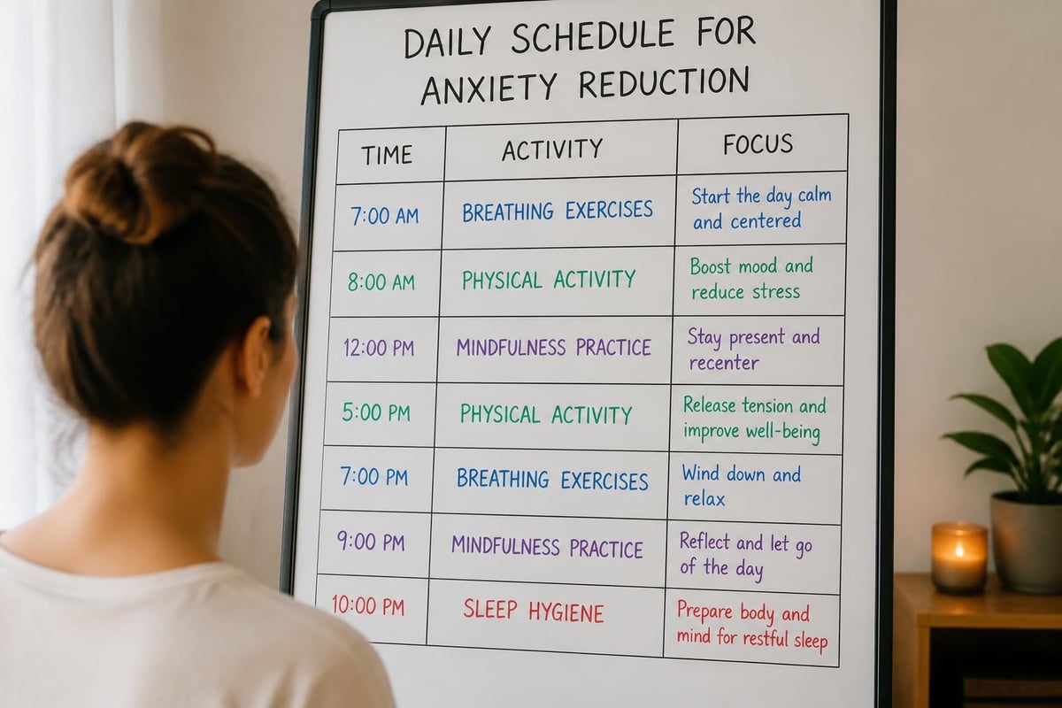 Daily anxiety management routine