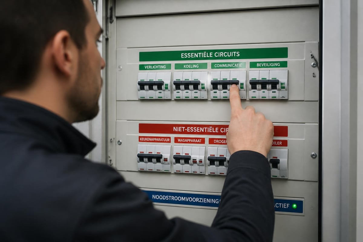 Prioritering noodstroom circuits