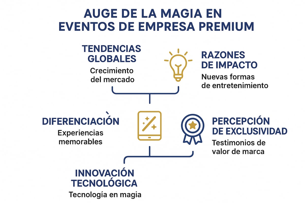 El auge de la magia en eventos de empresa premium