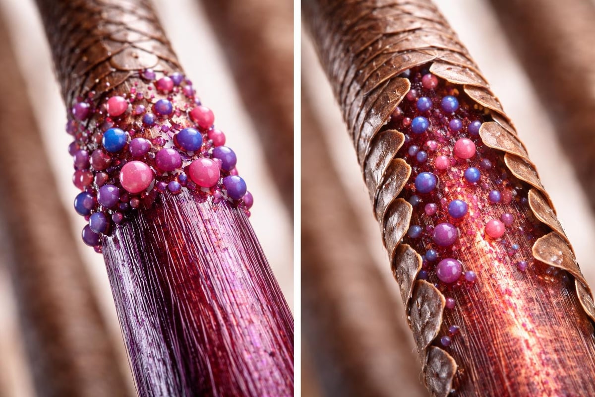 Semi-permanent farveproces