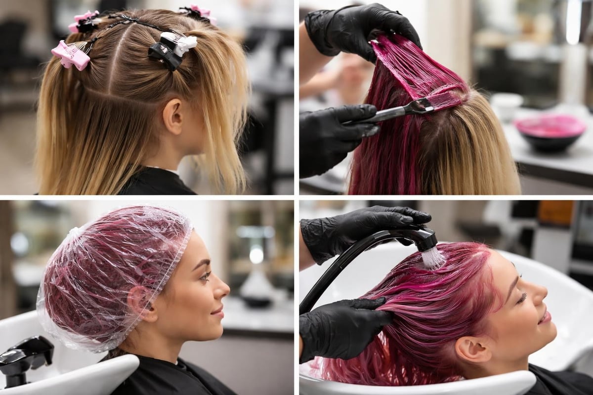 H&aring;rfarvningsrutine