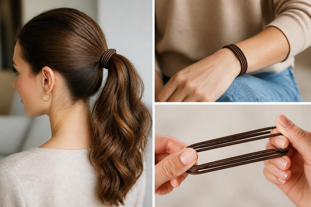 Hair tie bracelet versatility