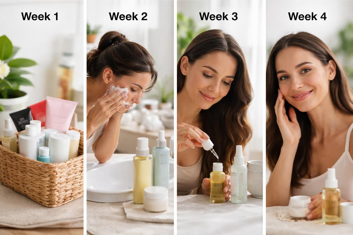 Natural skincare routine