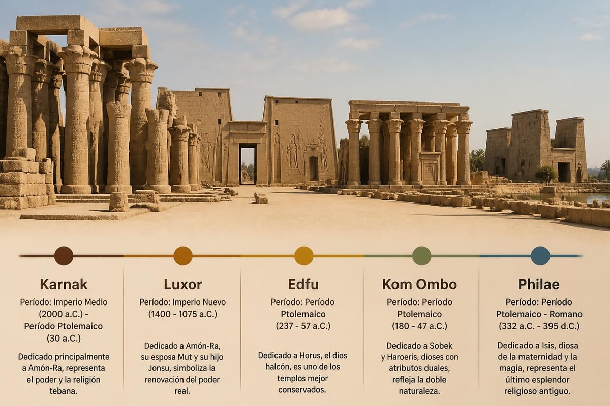 Templos emblemáticos del Alto Egipto