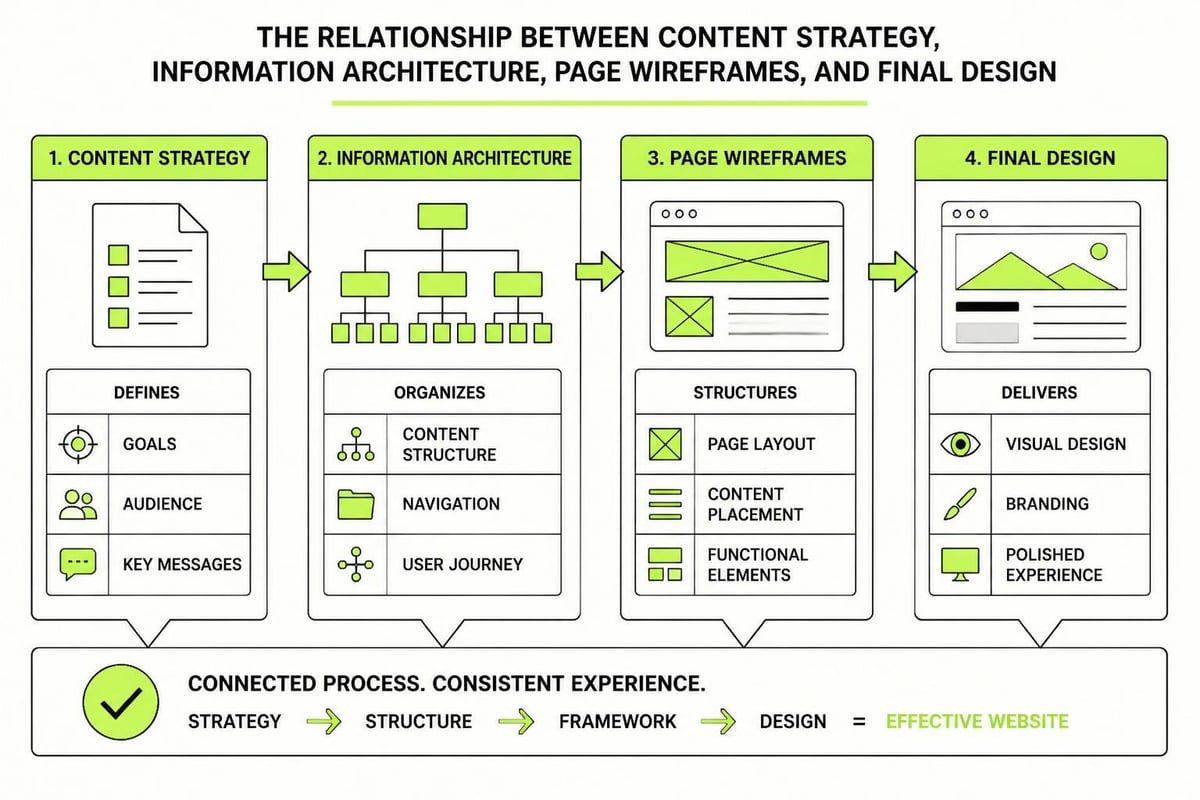 Content-first website planning process