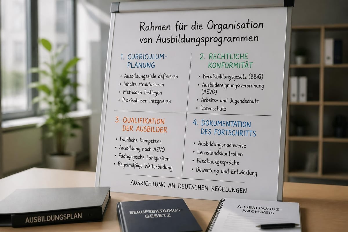 Strukturierte Ausbildungsorganisation