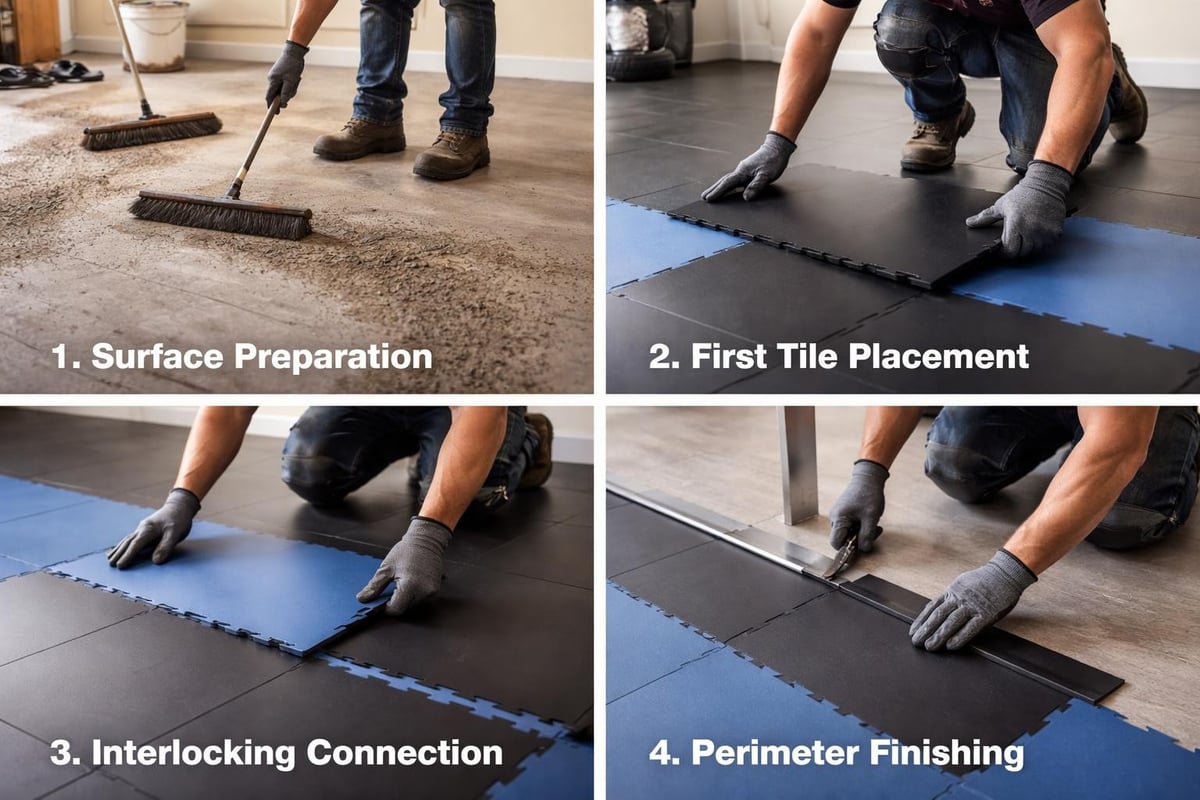 Smooth tile installation process