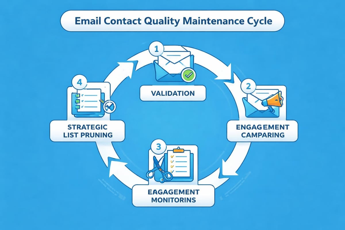 Contact database maintenance workflow