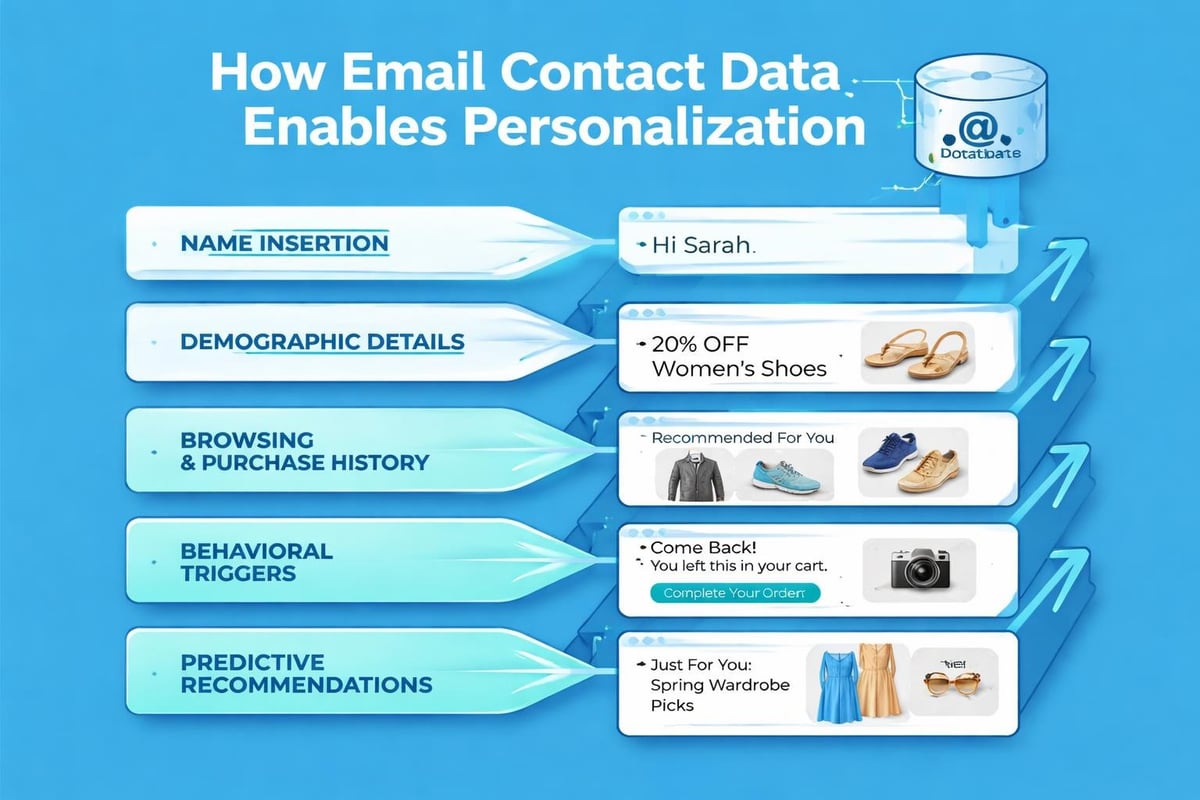 Email personalization layers