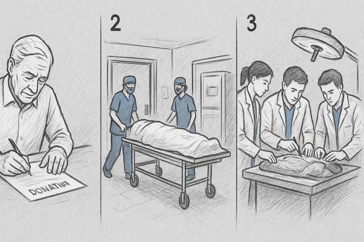 Processen: Fra donation til dissektion