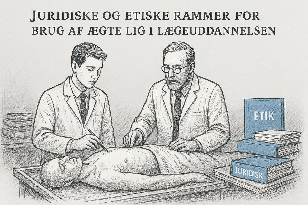 Juridiske og etiske rammer for brug af ægte lig