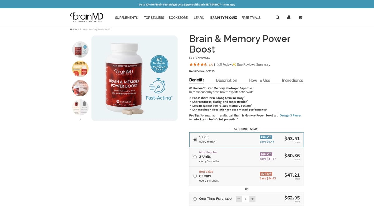 Top 10 Best Brain Supplements for Focus and Memory 2026 - microdoseman