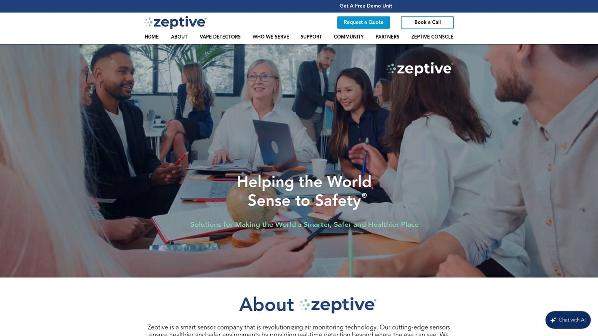 Top 7 Most Reliable Vape Detector Choices for 2026 - Zeptive Vape Detector