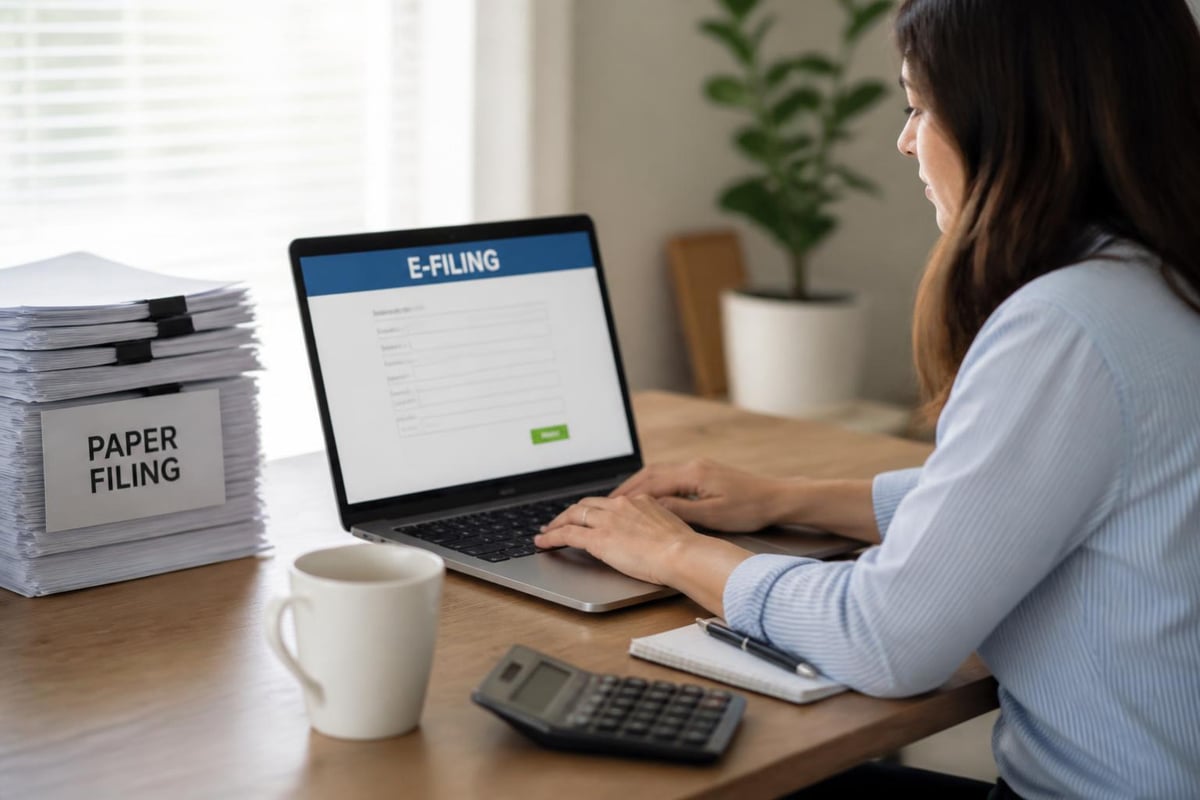 Tax filing methods comparison