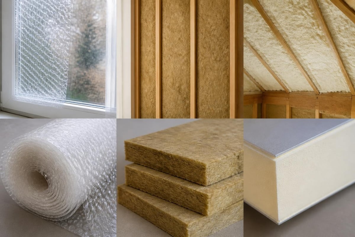 Thermal resistance comparison chart