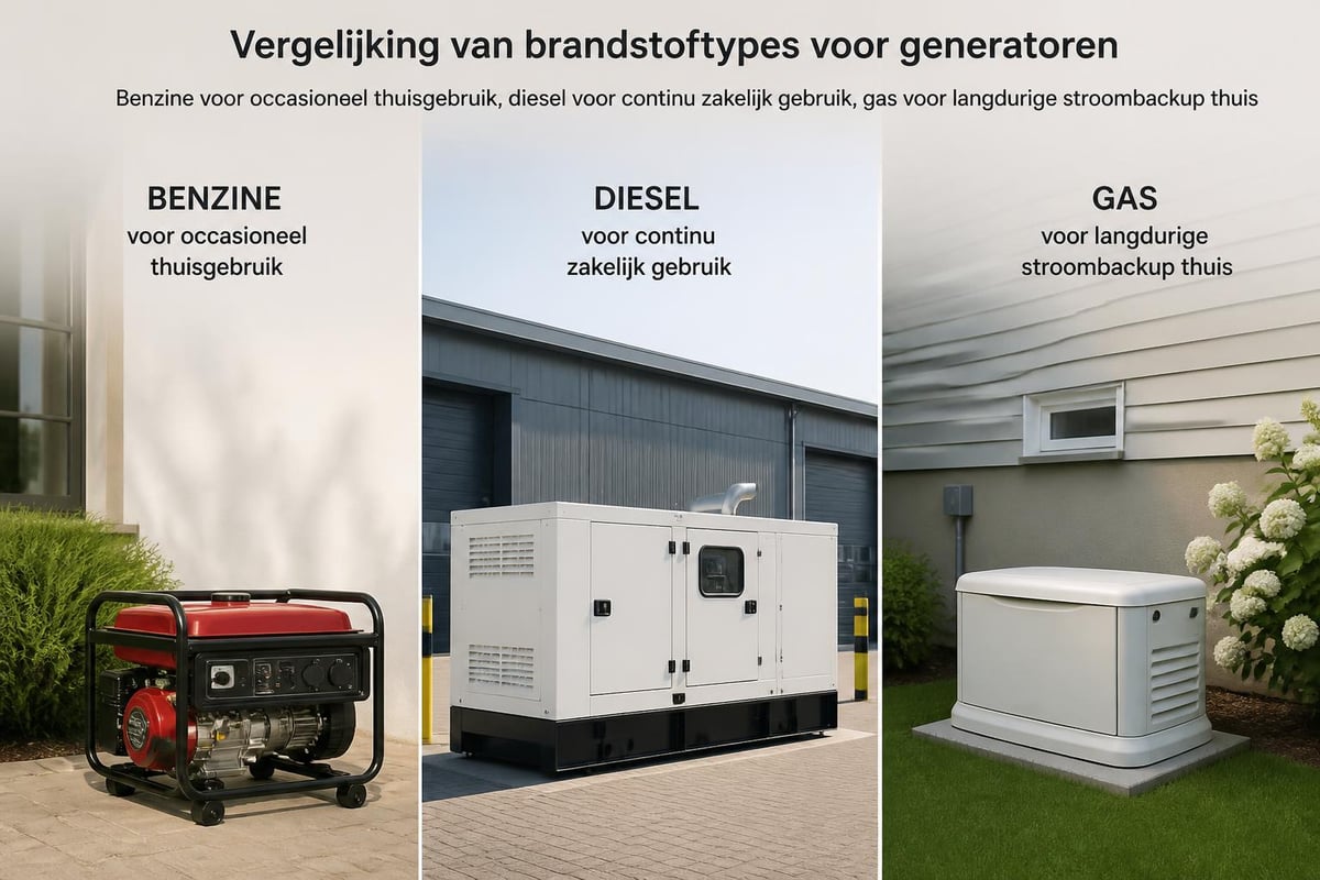 Brandstoftypes vergelijking