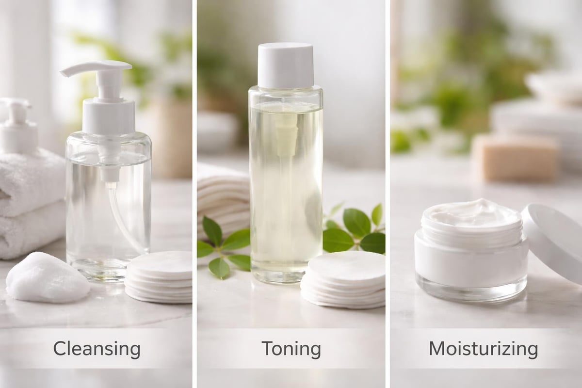 Skincare routine structure
