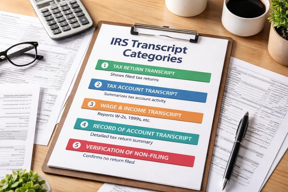 Types of IRS transcripts