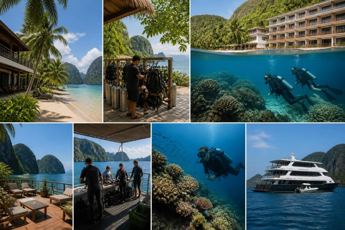 Diving resort accommodation types