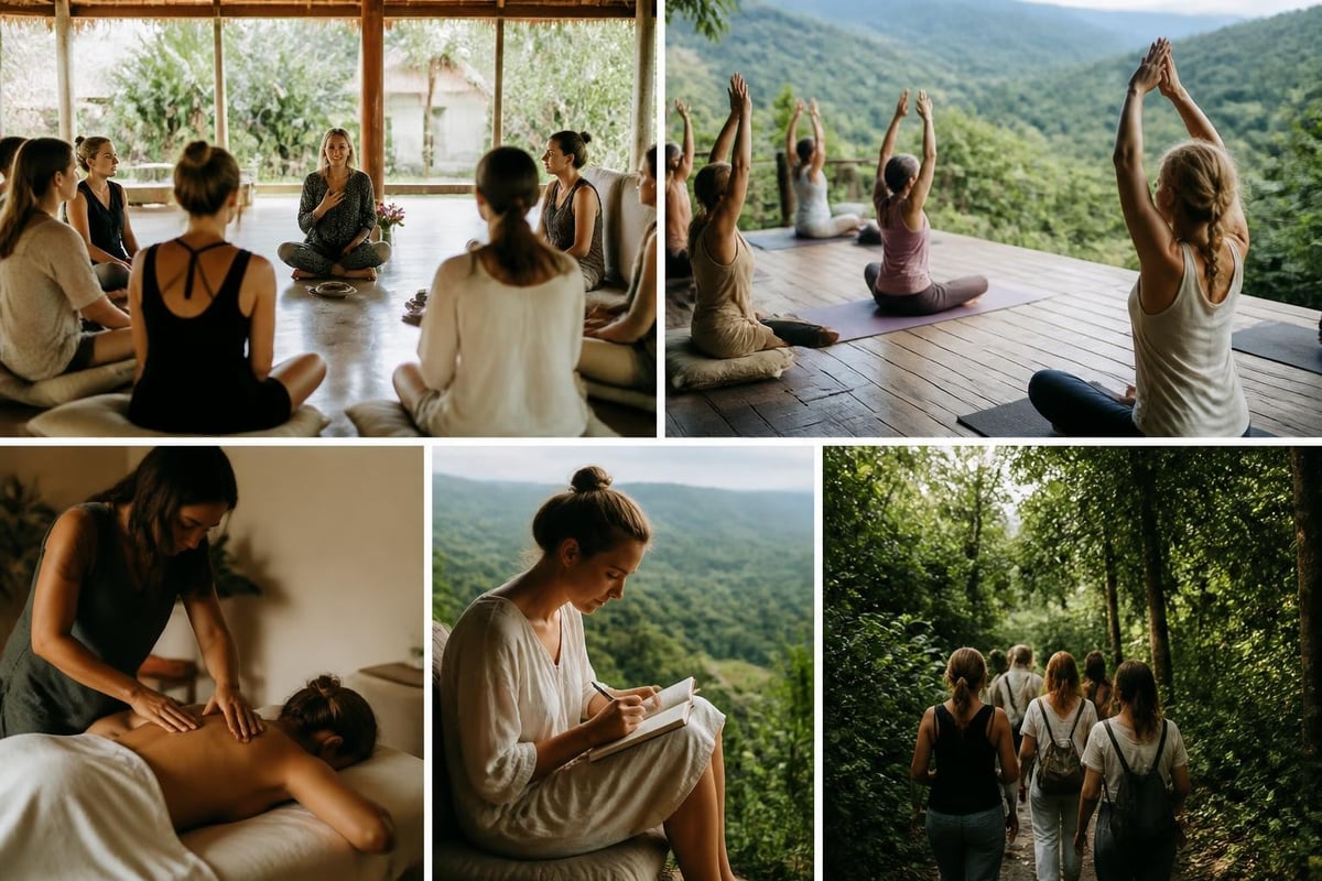 Components of healing retreat experience