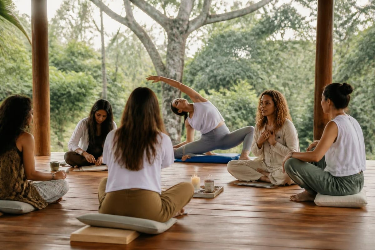 Healing modalities in retreats
