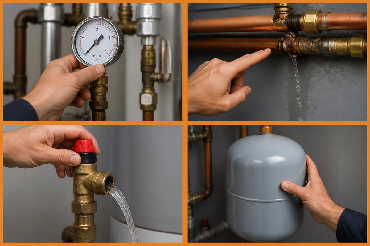 Boiler pressure diagnosis