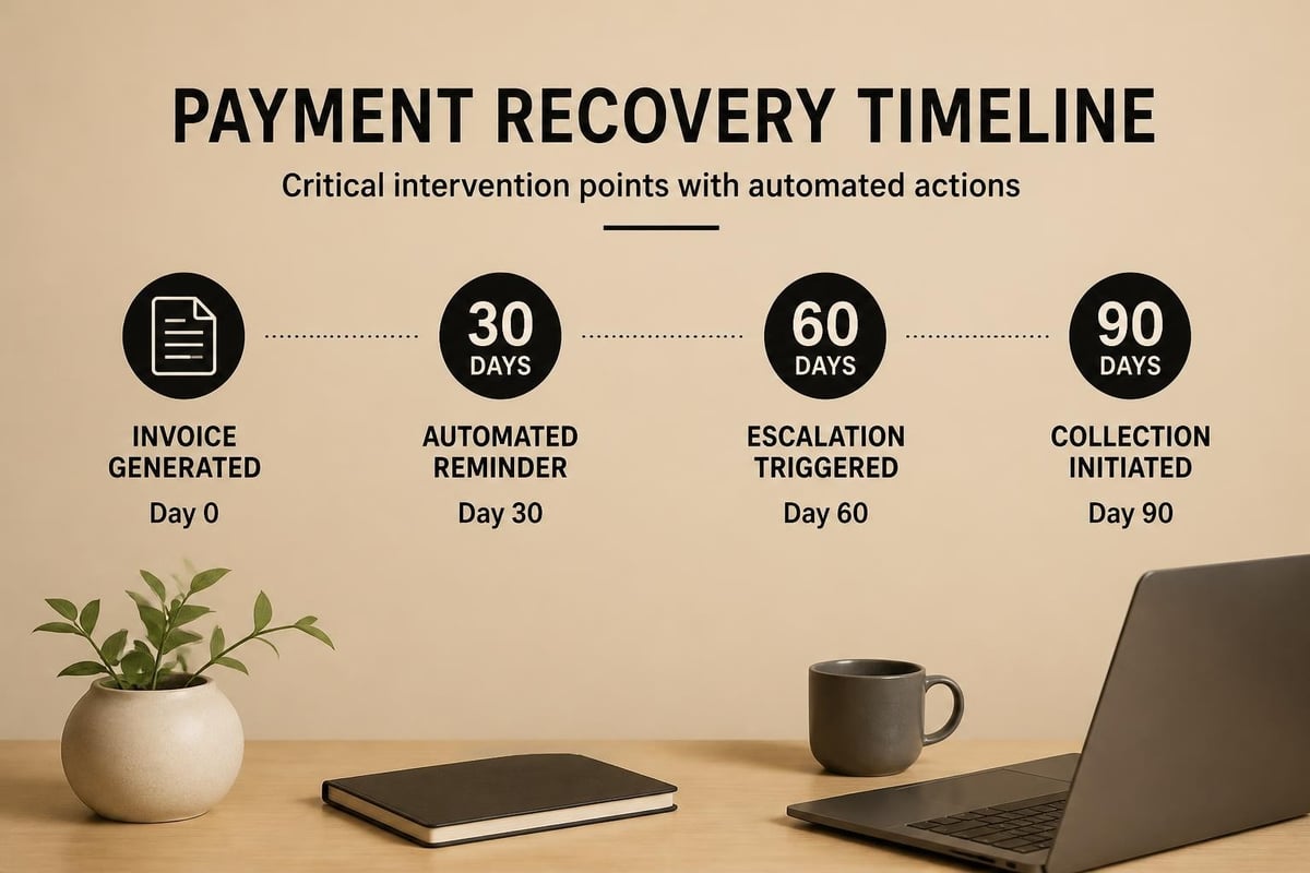 Automated payment recovery timeline