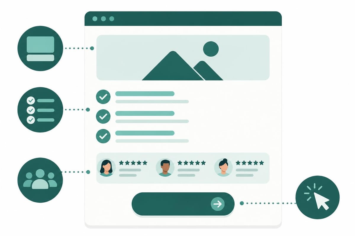 Landing page tekstin rakenne