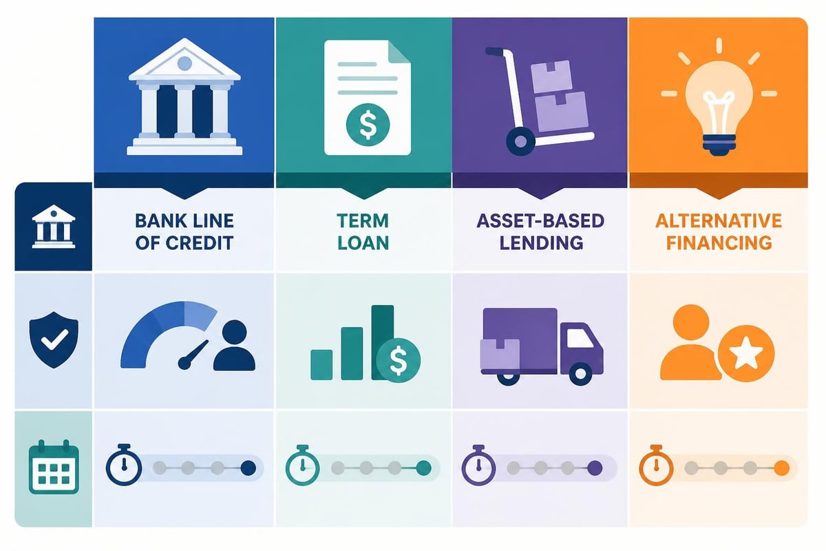 Cash funding types comparison