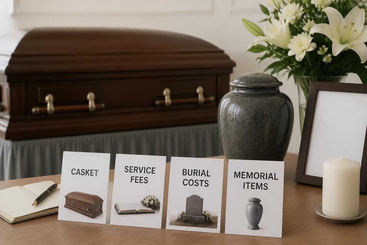 Funeral cost breakdown