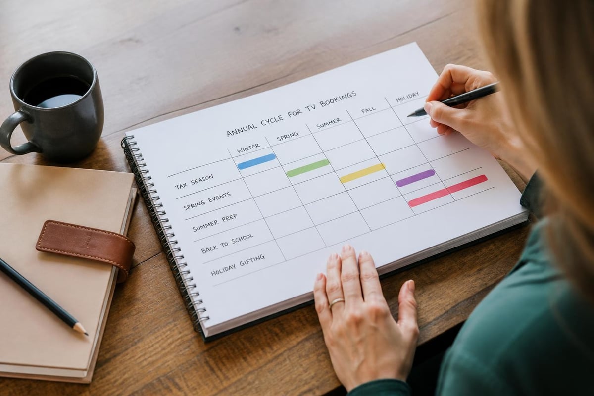 Seasonal booking calendar