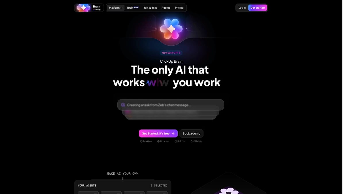 7 Smart AI Tool Picks Transforming Productivity in 2025 - ClickUp AI
