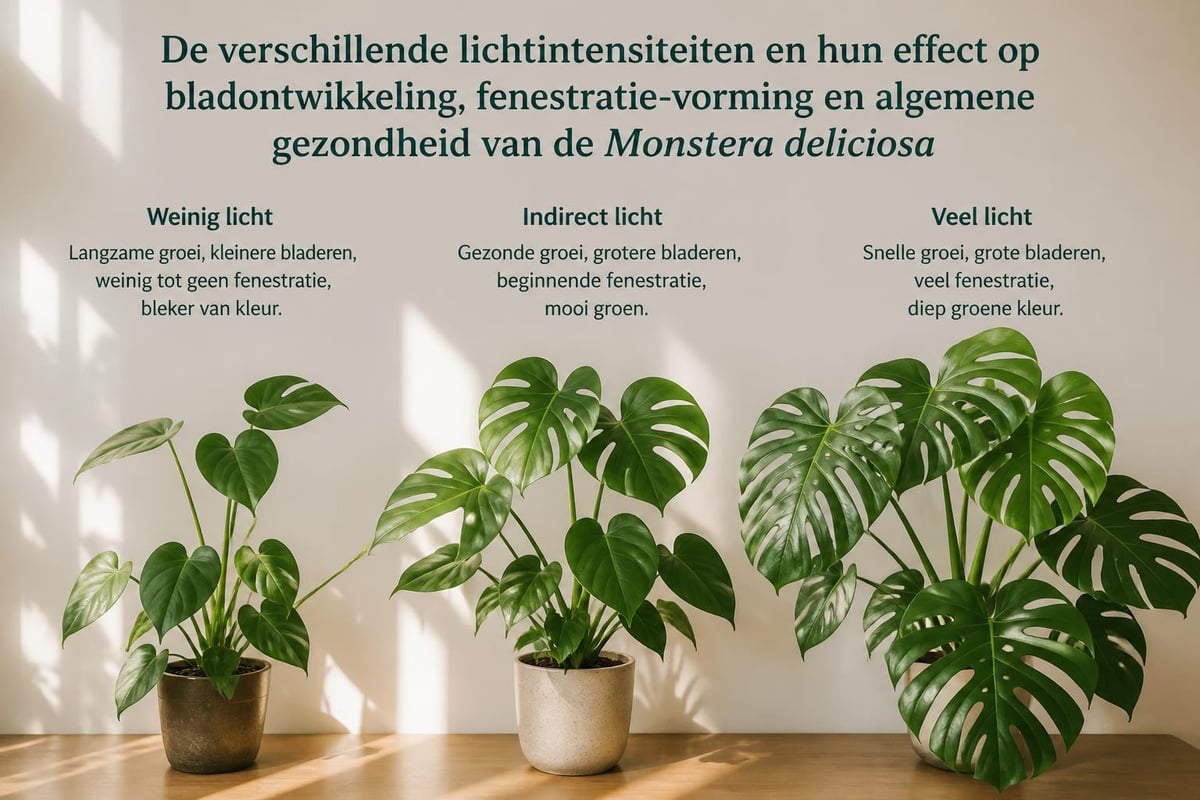 Monstera lichtbehoefte