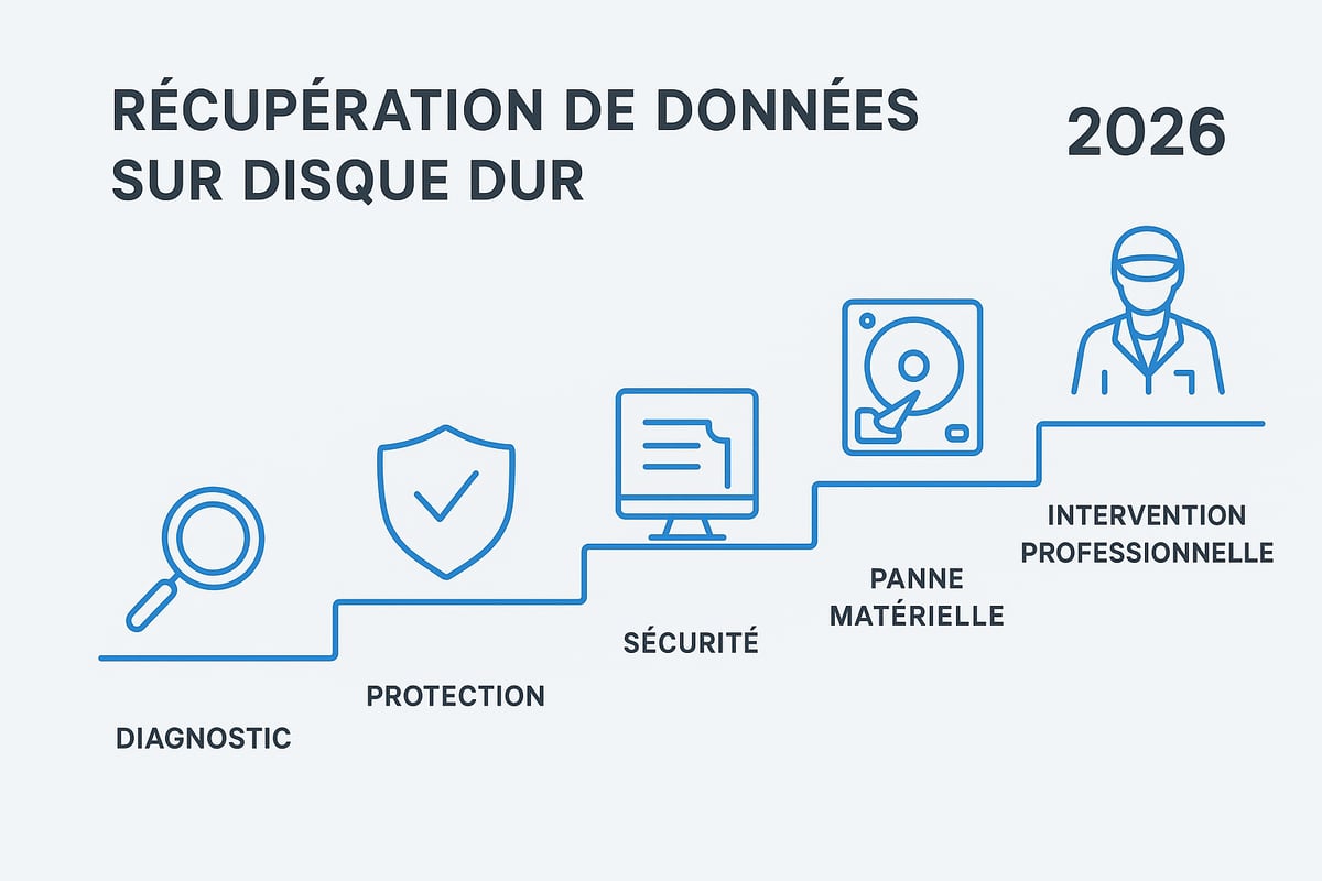 Les étapes essentielles pour récupérer des données sur un disque dur