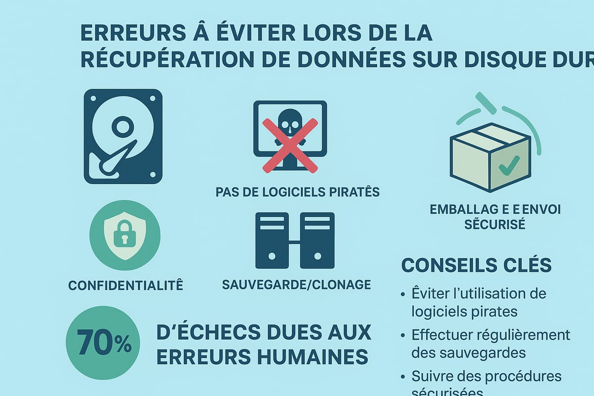 Précautions et erreurs à éviter lors de la récupération de données