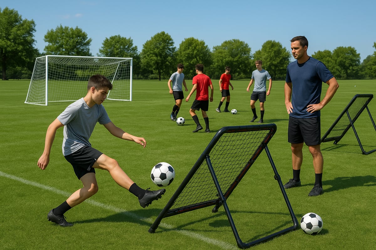 Top Soccer Net and Rebounder Training Drills