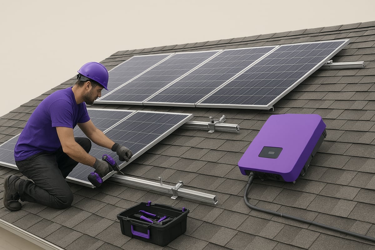 Aurinkopaneelien hankinnan ja asennuksen vaiheet