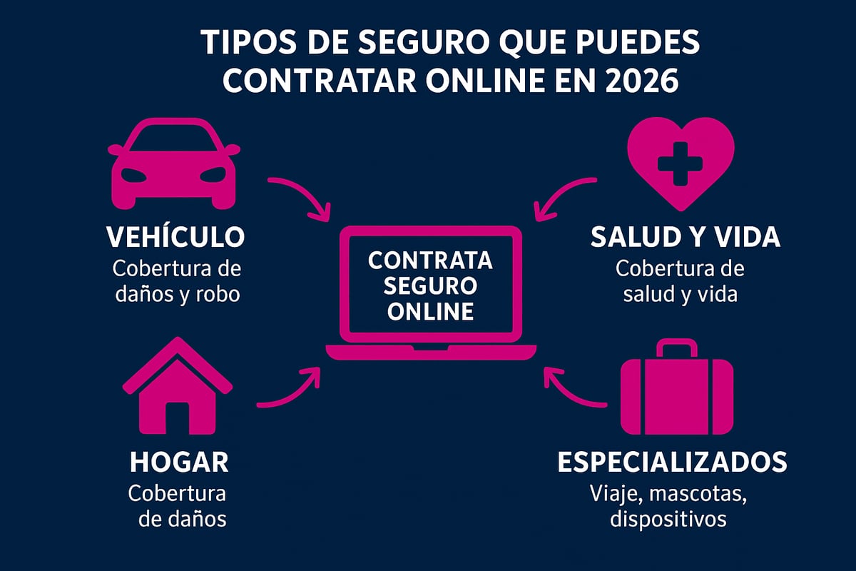 Tipos de Seguros que Puedes Contratar Online en 2026