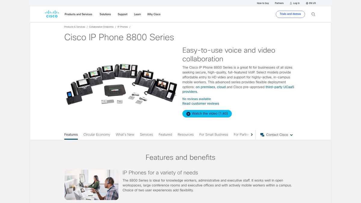 7 Top VoIP Compatible Phone Picks for 2025 - Cisco 8845 IP Phone