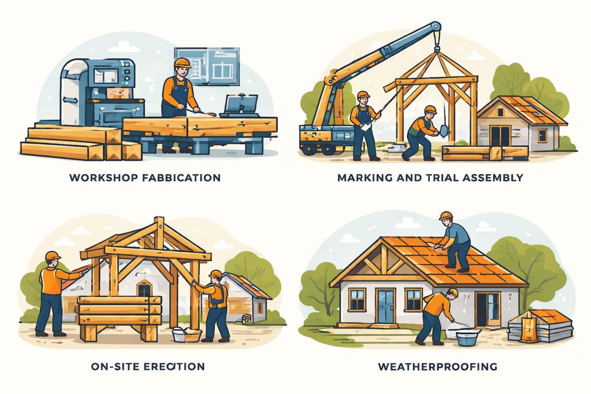 Workshop to site installation process