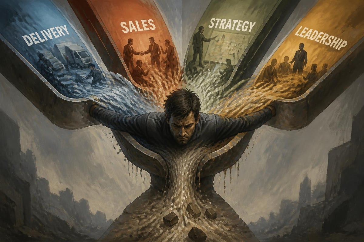 Founder bottleneck diagram