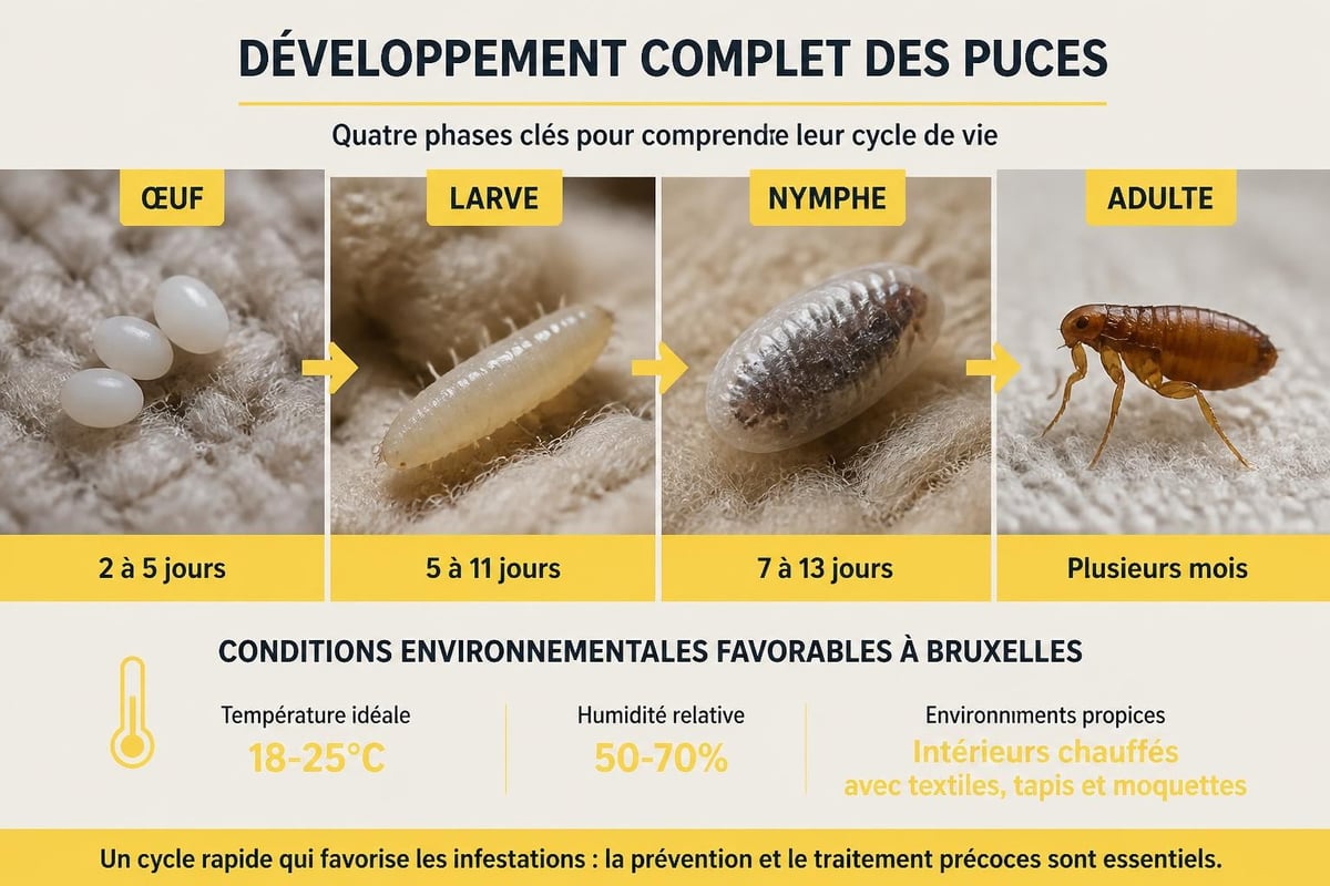 Cycle de vie des puces