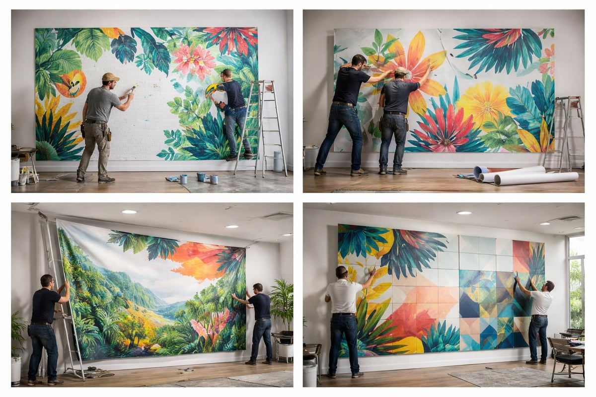 Mural installation methods