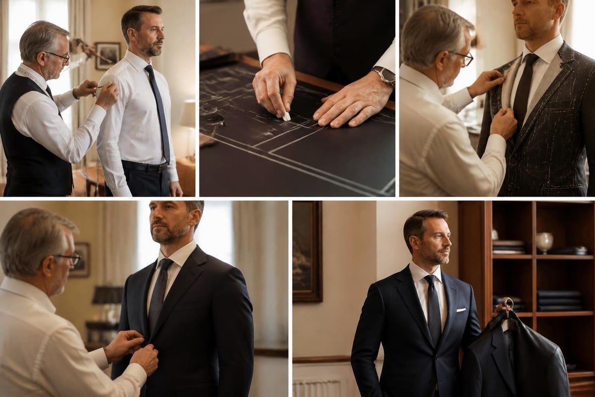 Bespoke tailoring measurement process